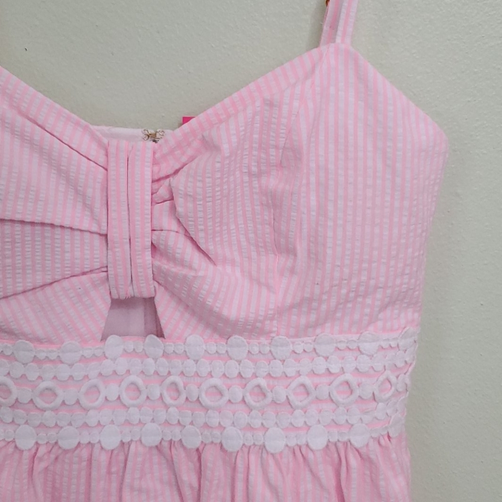 NWT Lilly Pulitzer Katlynn Seersucker Sundress 00 - Picture 9 of 16